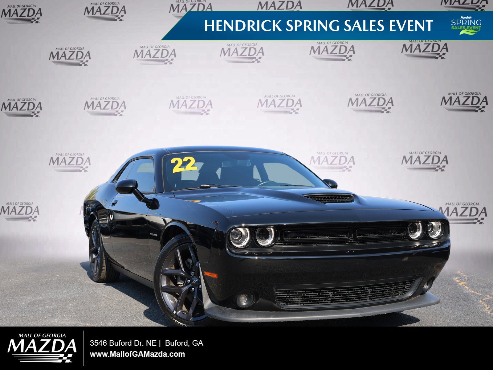 Used 2022 Dodge Challenger R/T w/ Blacktop Package RWD image 1