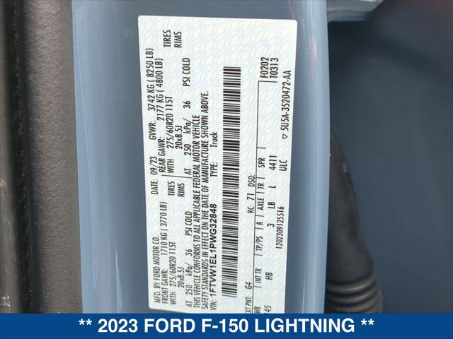 Certified 2023 Ford F150 Lightning Lariat AWD/4WD image 24
