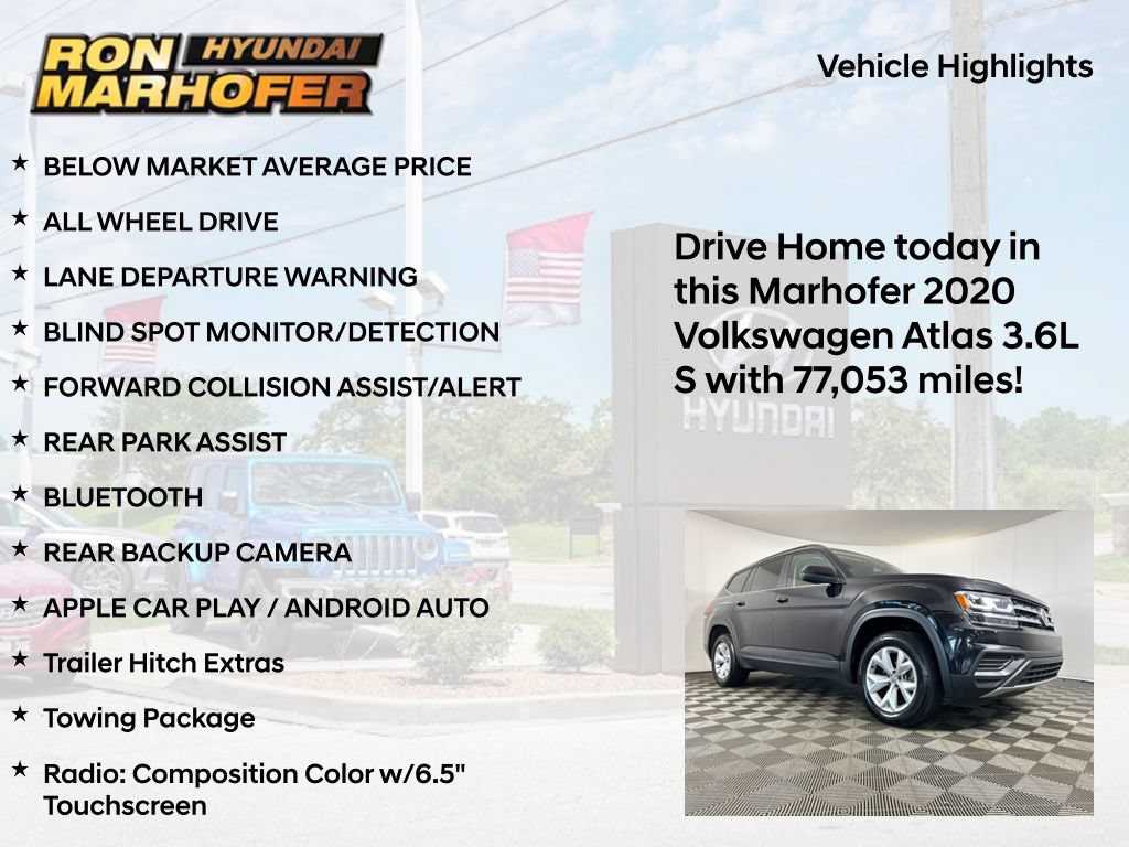 Used 2020 Volkswagen Atlas S w/ Towing Package AWD/4WD image 15