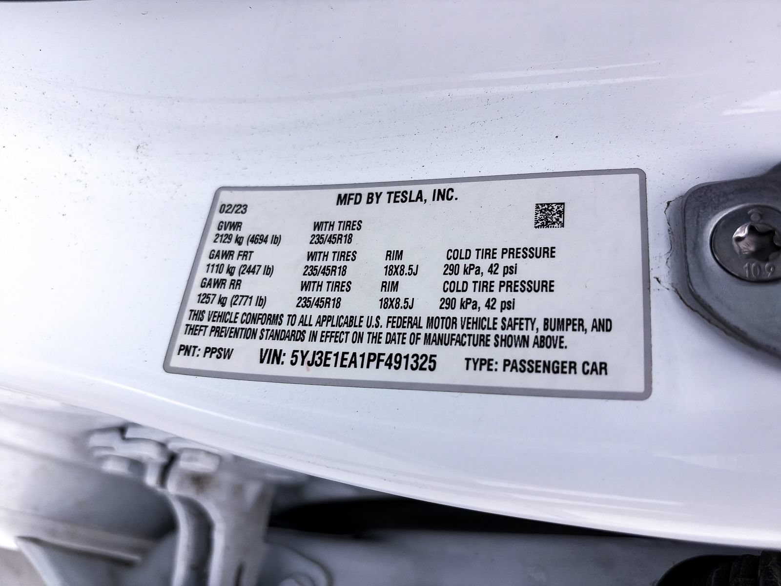 Used 2023 Tesla Model 3 Standard Range RWD image 44