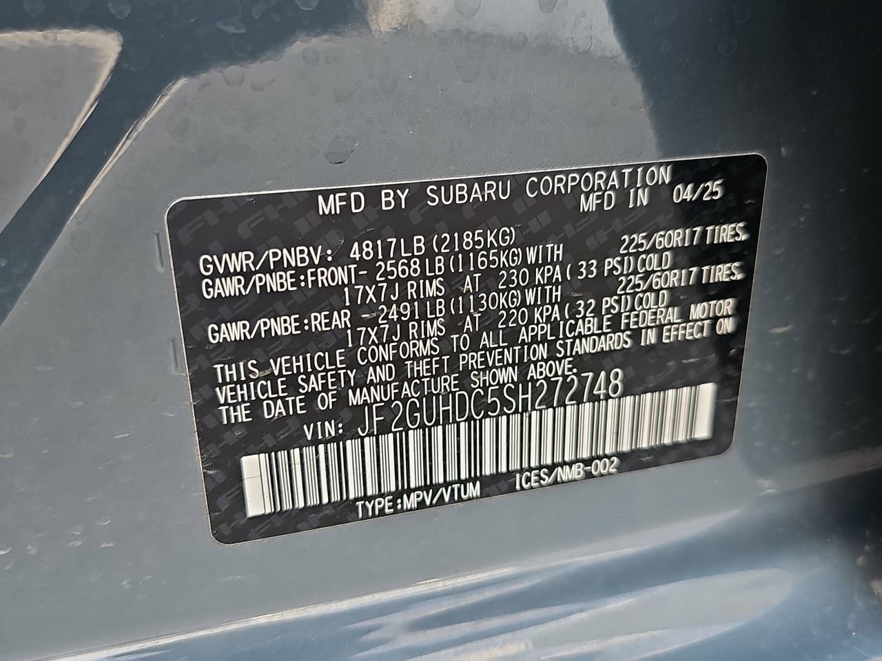 Certified 2025 Subaru Crosstrek 2.0i Premium image 37