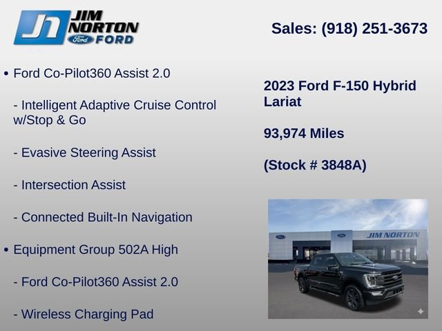 Used 2023 Ford F150 Lariat w/ Equipment Group 502A High AWD/4WD image 11