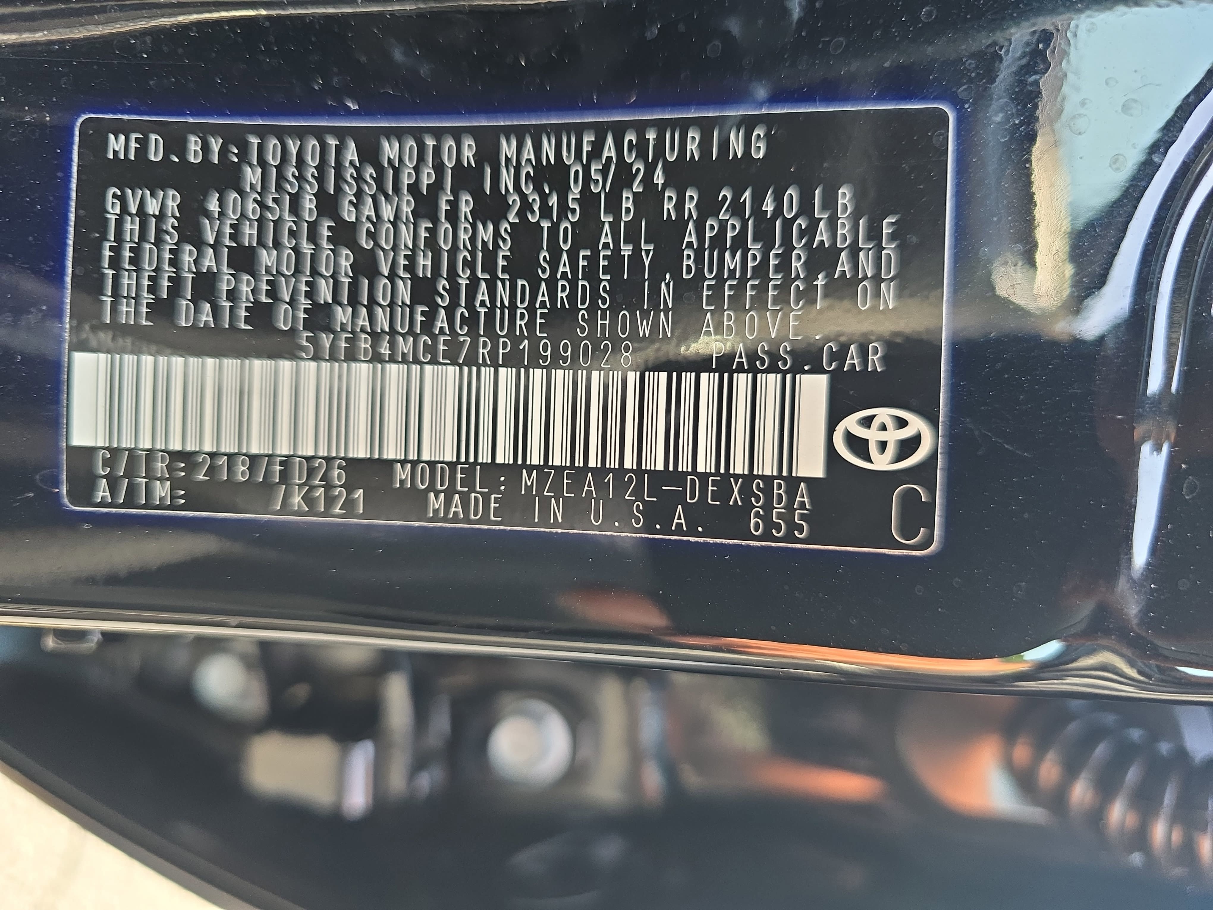 Certified 2024 Toyota Corolla Sedan w/ SE Convenience Package FWD image 31