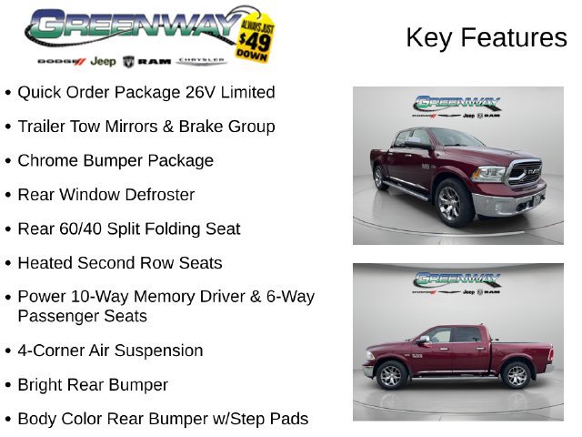 Used 2017 RAM 1500 Limited AWD/4WD image 2