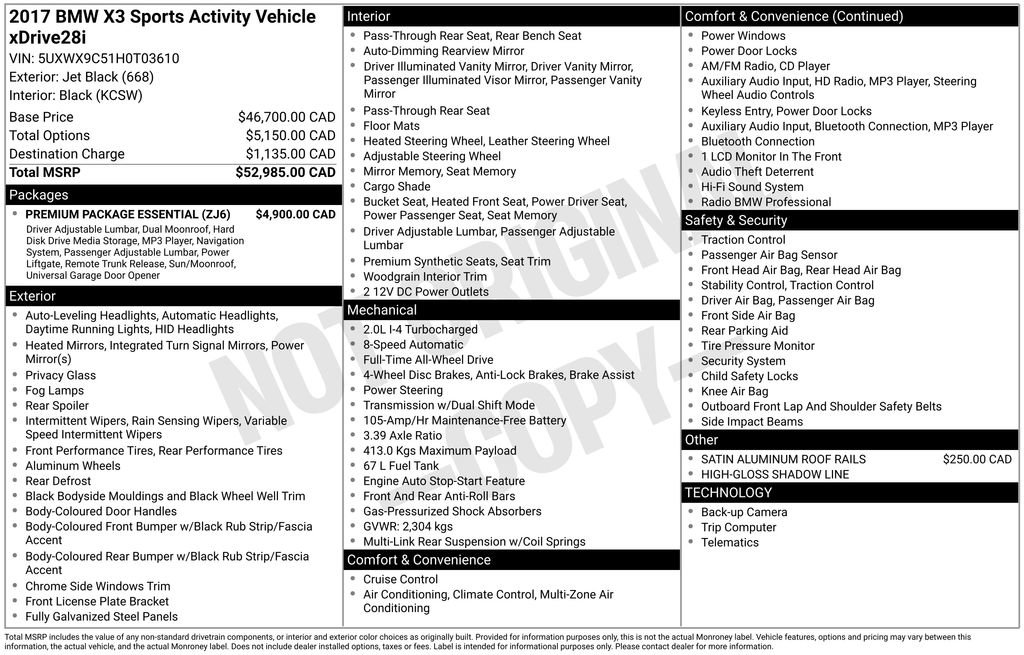Used 2017 BMW X3 xDrive28i image 43