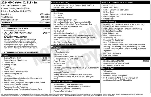Used 2024 GMC Yukon XL SLT w/ SLT Premium Package AWD/4WD image 6