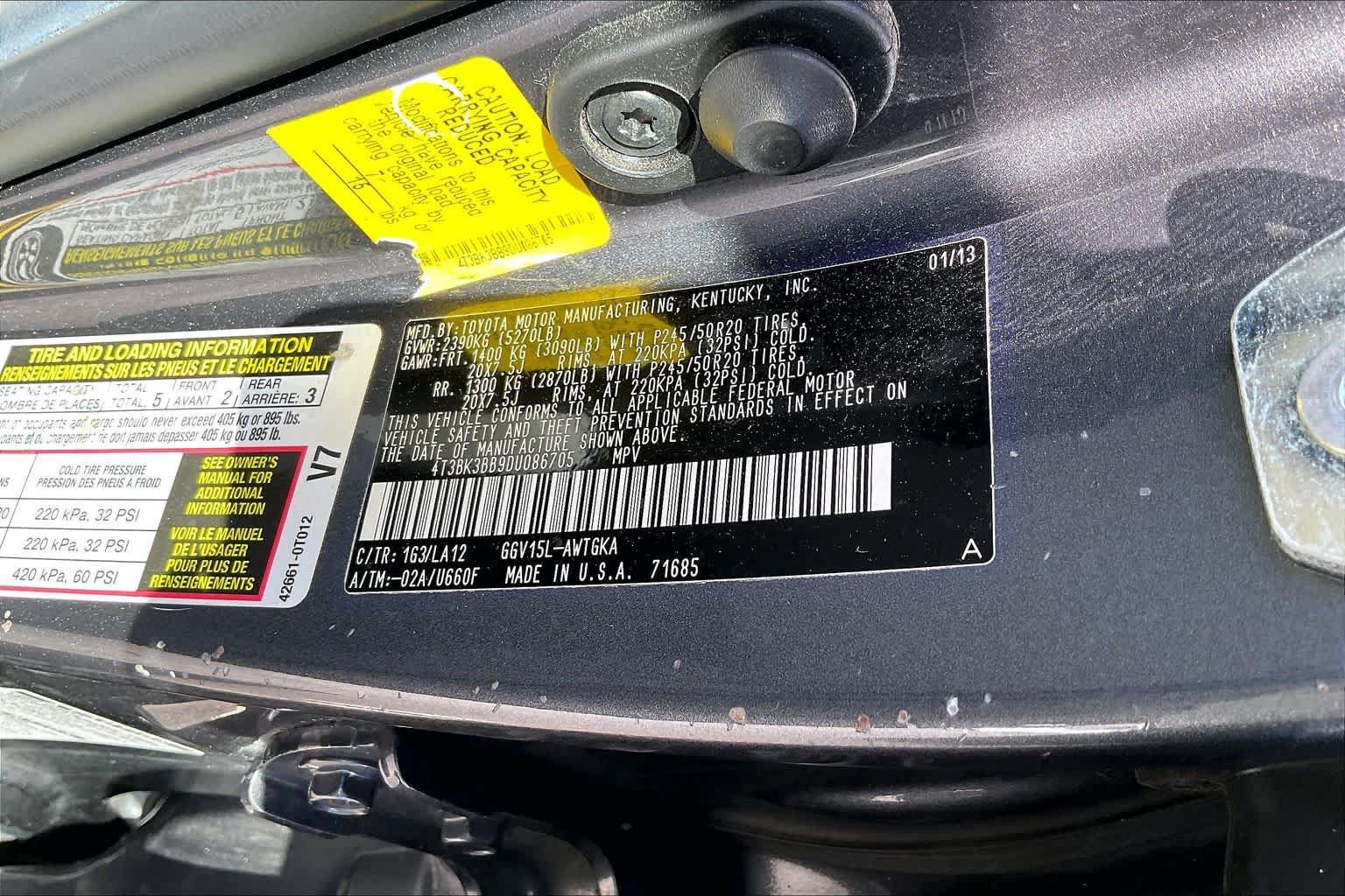 Used 2013 Toyota Venza Limited w/ Tow Prep Pkg AWD/4WD image 29