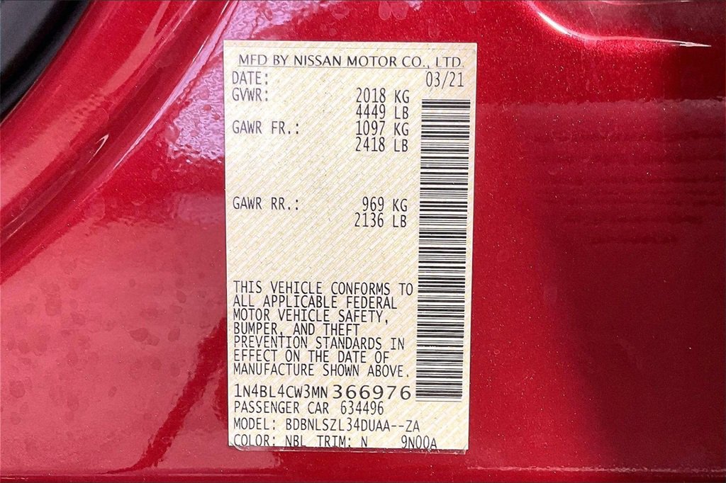 Used 2021 Nissan Altima 2.5 SR w/ SR Premium Package image 33