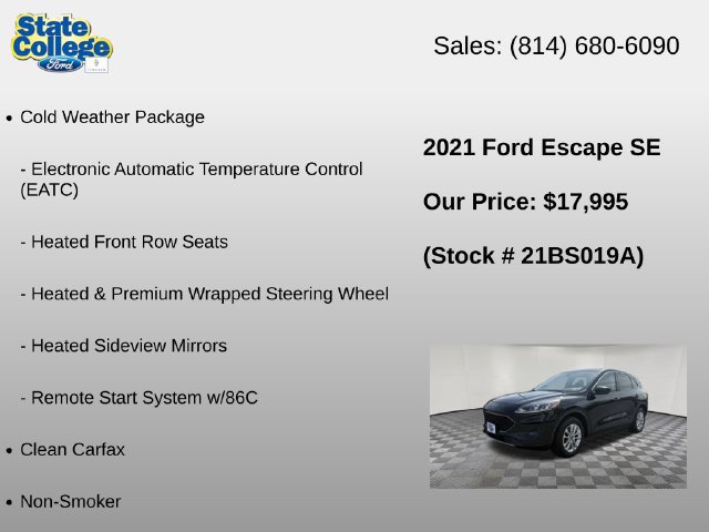 Used 2021 Ford Escape SE w/ Convenience Package AWD/4WD image 12