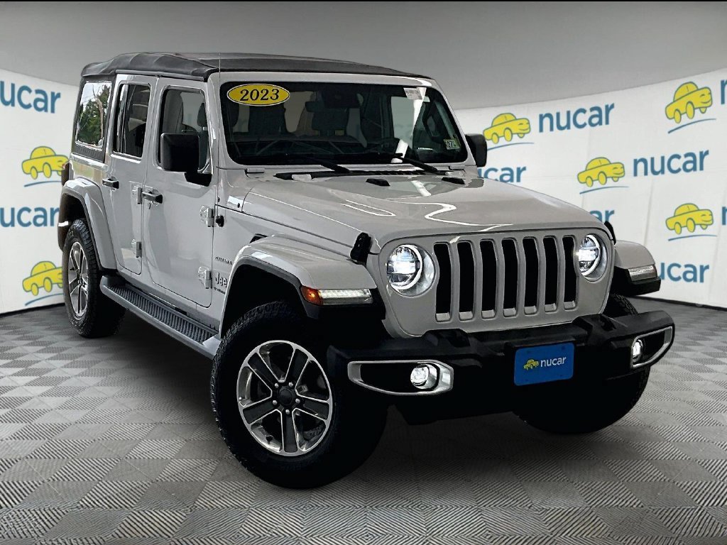 Used 2023 Jeep Wrangler Unlimited Sahara w/ LED Lighting Group AWD/4WD image 1