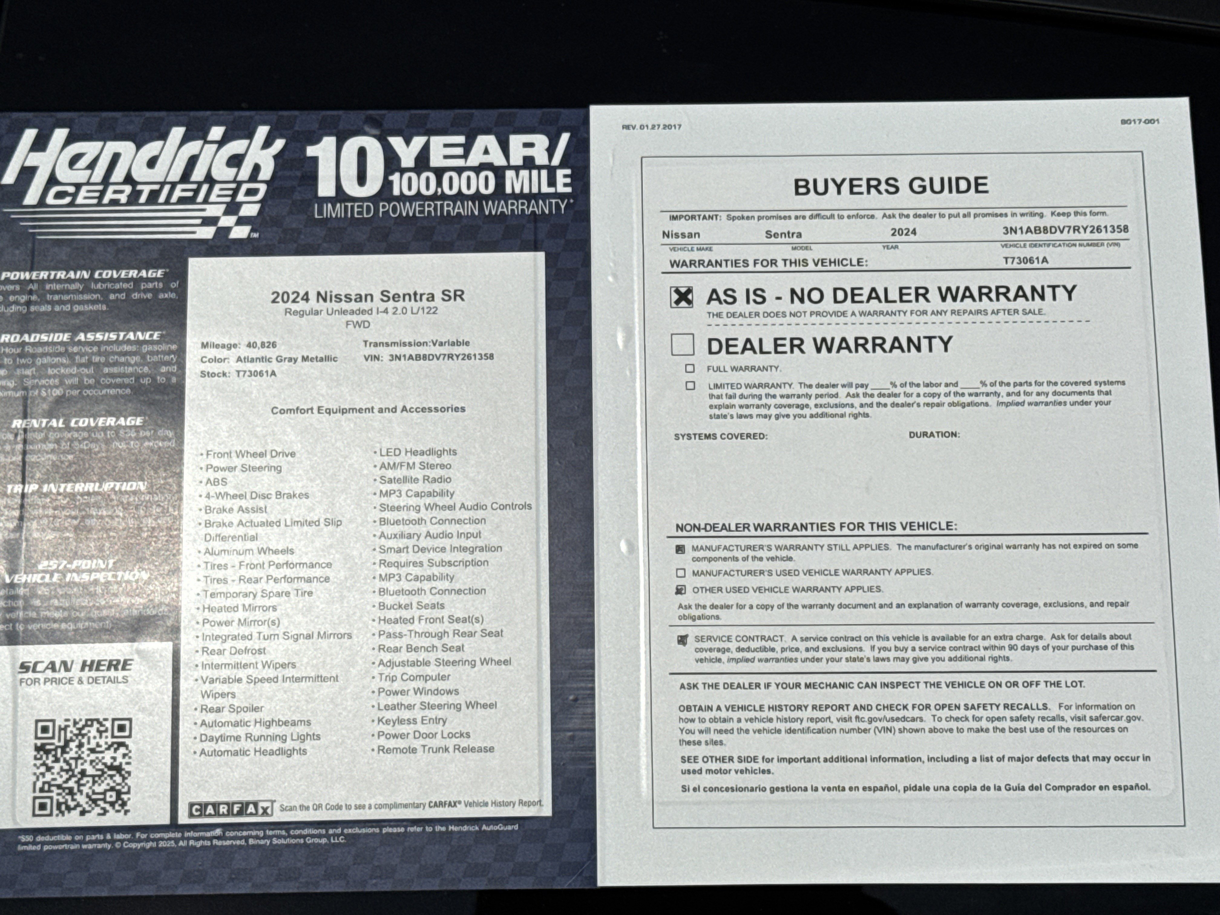 Used 2024 Nissan Sentra SR image 34