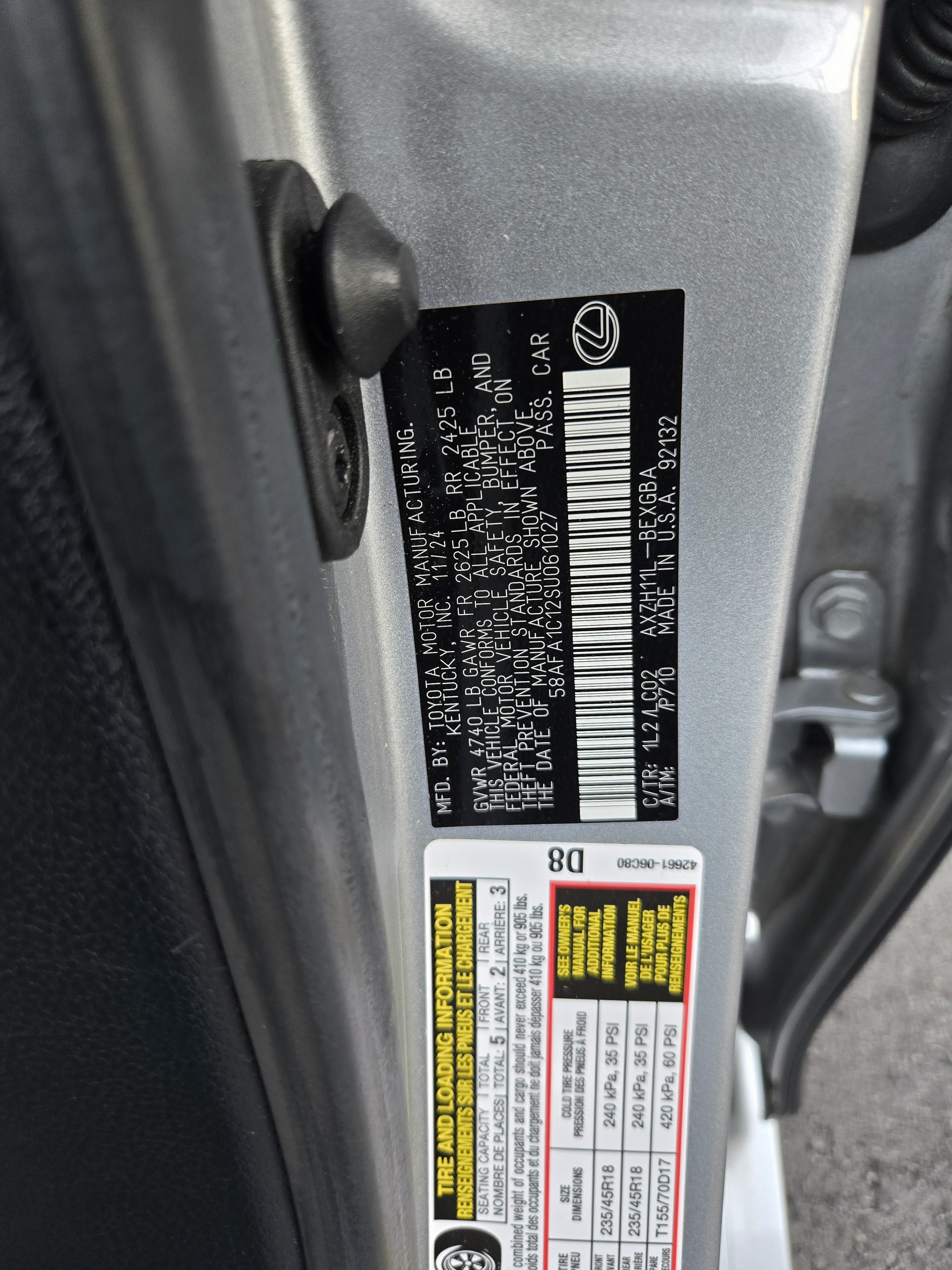Certified 2025 Lexus ES 300h Ultra Luxury w/ Accessory Package (Z2) FWD image 31