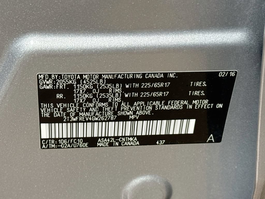 Used 2016 Toyota RAV4 XLE w/ Convenience Package FWD image 29