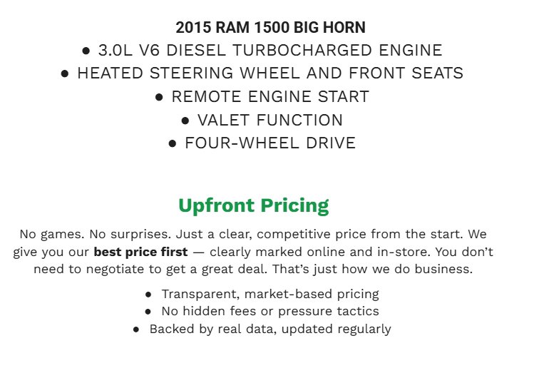 Used 2015 RAM 1500 Big Horn AWD/4WD image 2
