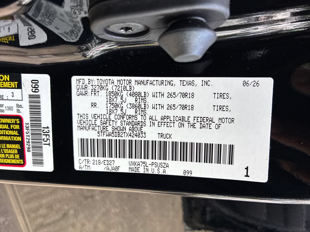 New 2026 Toyota Tundra SR5 AWD/4WD image 54