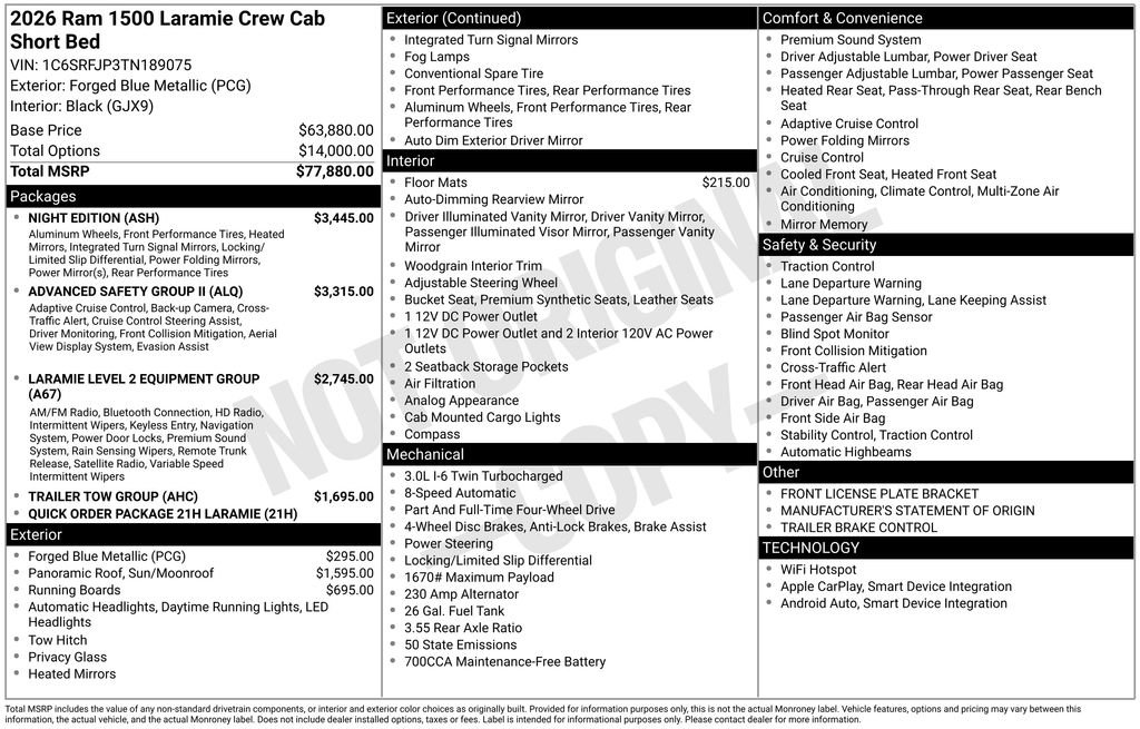 New 2026 RAM 1500 Laramie w/ Night Edition image 35