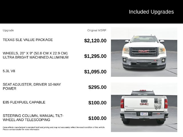 Used 2015 GMC Sierra 1500 SLE w/ Texas SLE Value Package RWD image 9