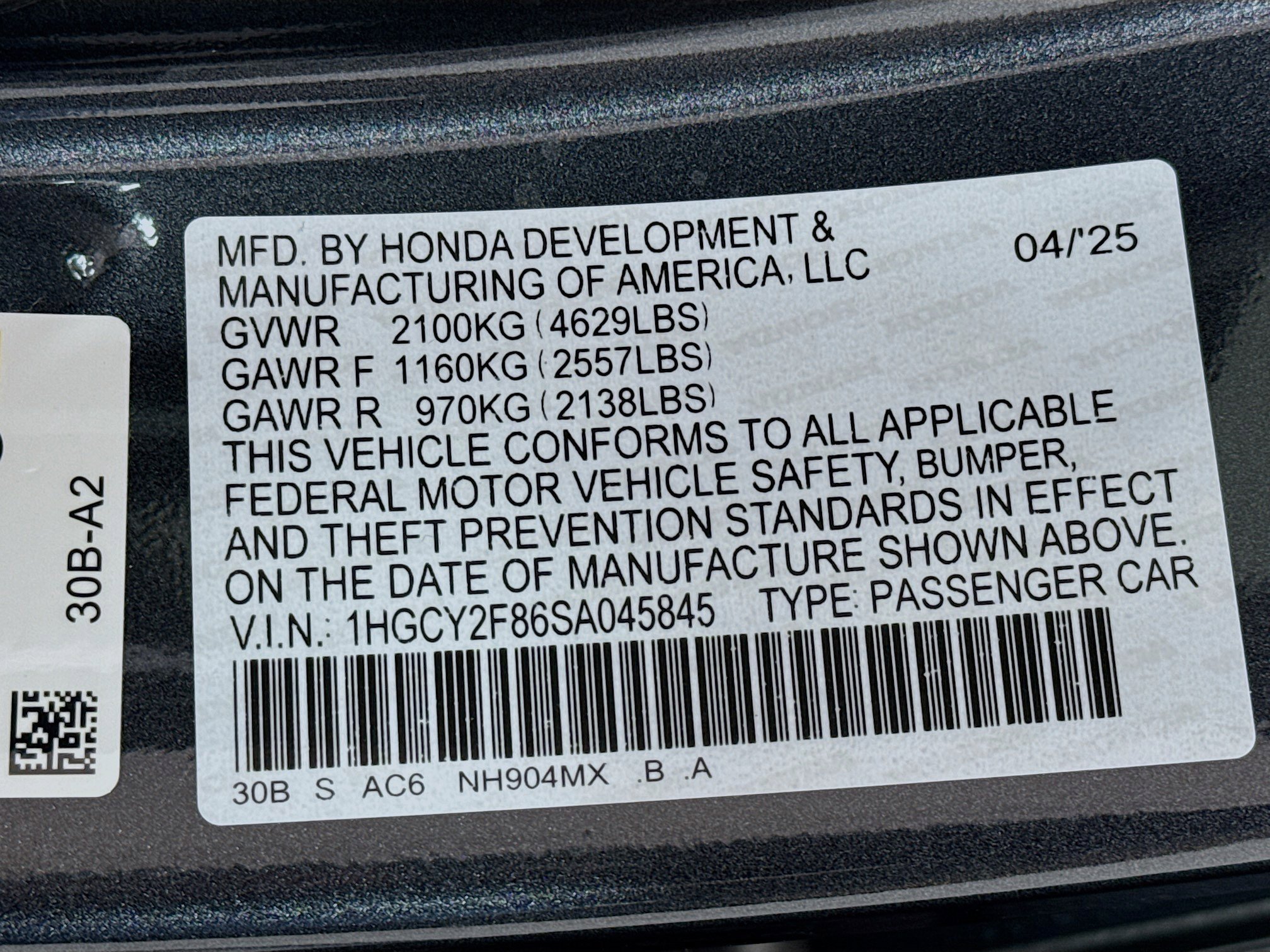 New 2025 Honda Accord Touring image 33