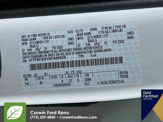 Certified 2022 Ford F150 King Ranch w/ Equipment Group 601A High image 37