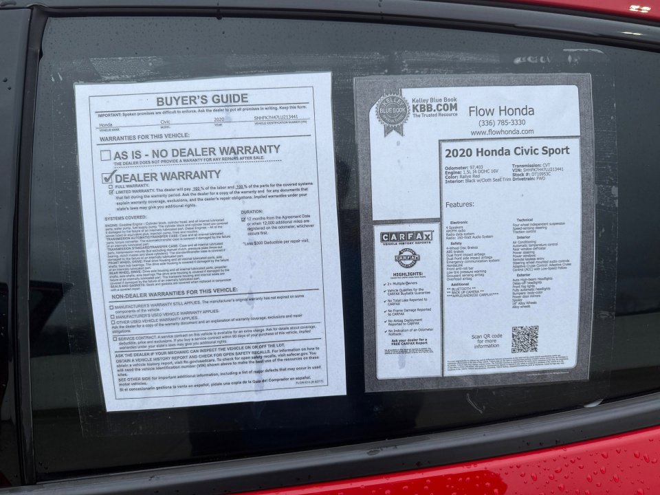 Used 2020 Honda Civic Sport image 37