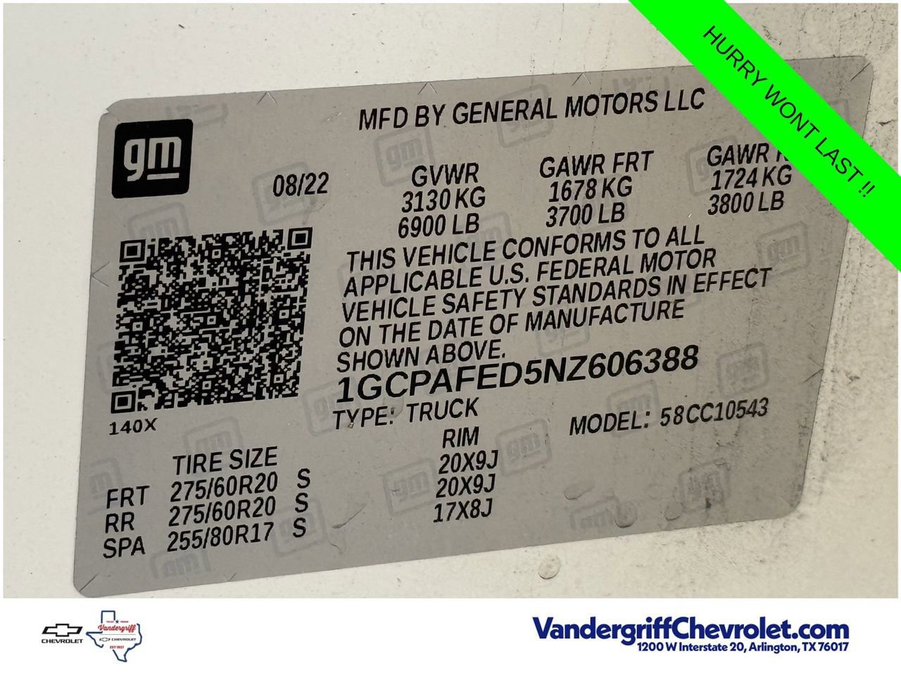 Used 2022 Chevrolet Silverado 1500 High Country RWD image 26