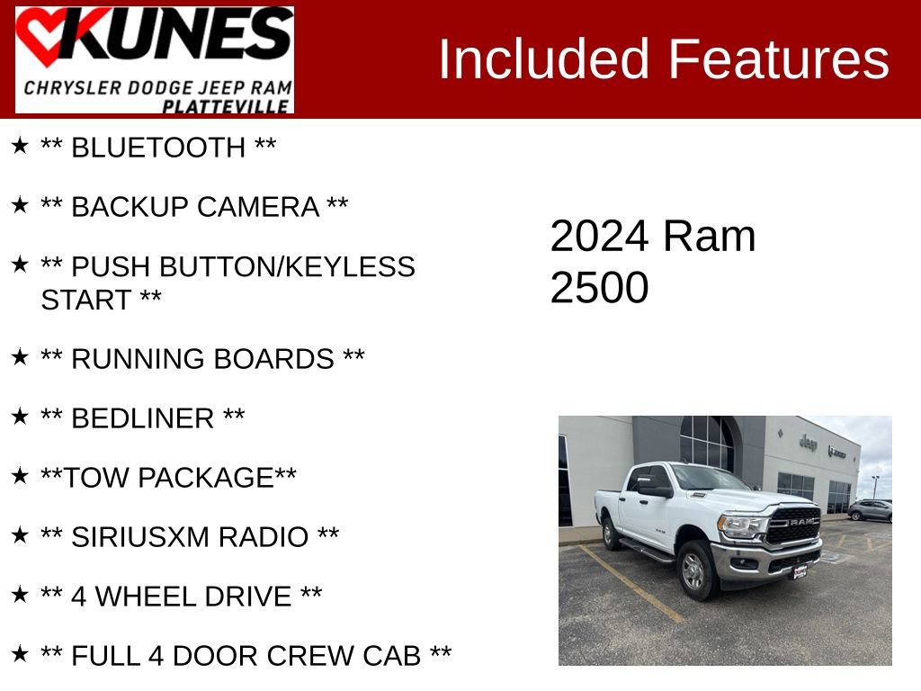 Used 2024 RAM 2500 Big Horn w/ Bed Utility Group AWD/4WD image 2