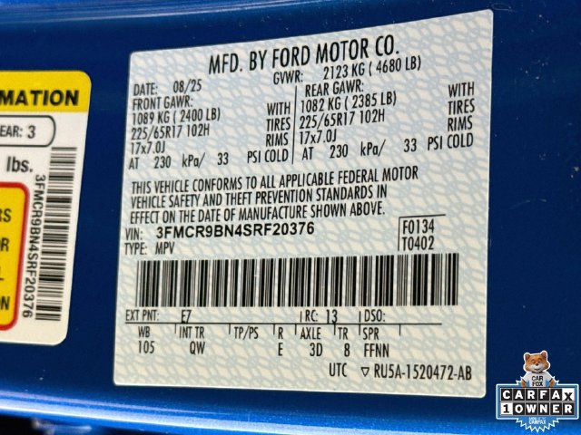 Used 2025 Ford Bronco Sport Big Bend w/ Convenience Package AWD/4WD image 33