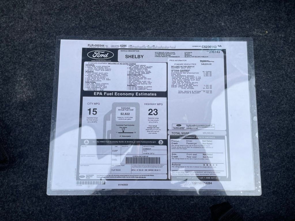 Used 2012 Ford Mustang Shelby GT500 w/ SVT Performance Pkg image 36