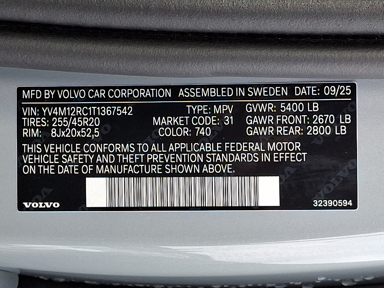 Used 2026 Volvo XC60 B5 Plus w/ Climate Package AWD/4WD image 27