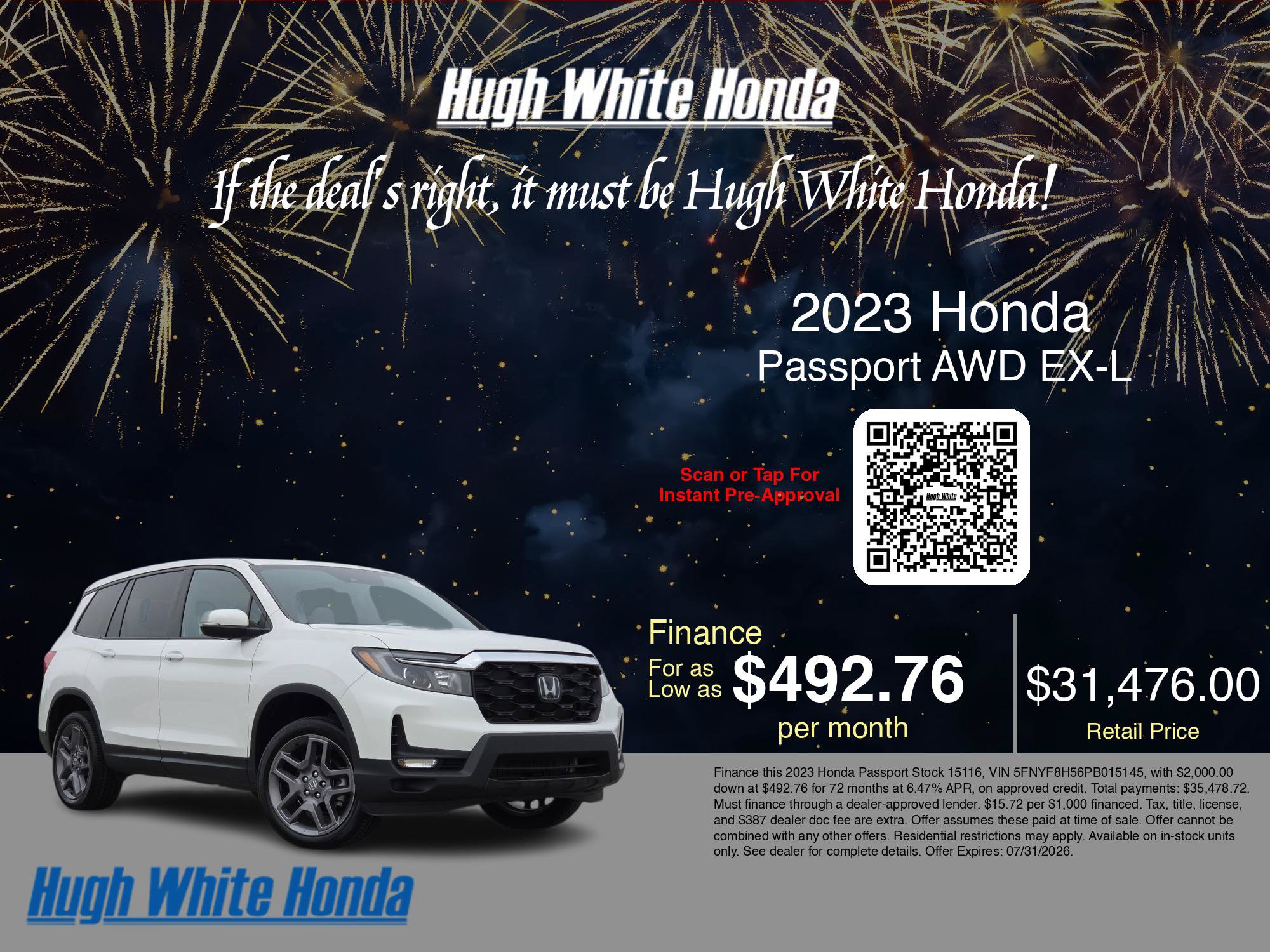 Used 2023 Honda Passport EX-L image 3