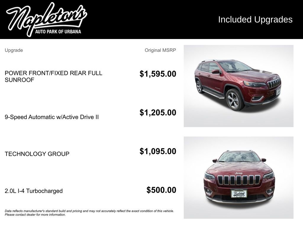 Used 2019 Jeep Cherokee Limited w/ Technology Group image 2