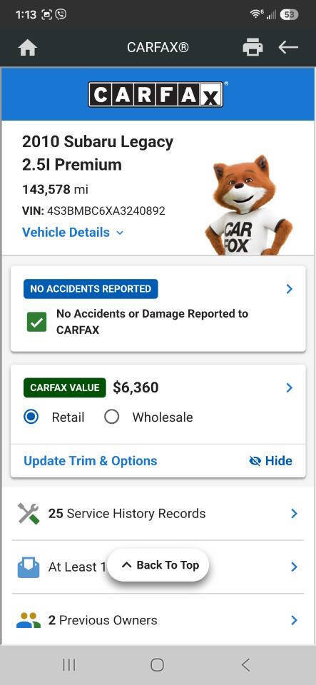 Used 2010 Subaru Legacy 2.5i Premium AWD/4WD image 55
