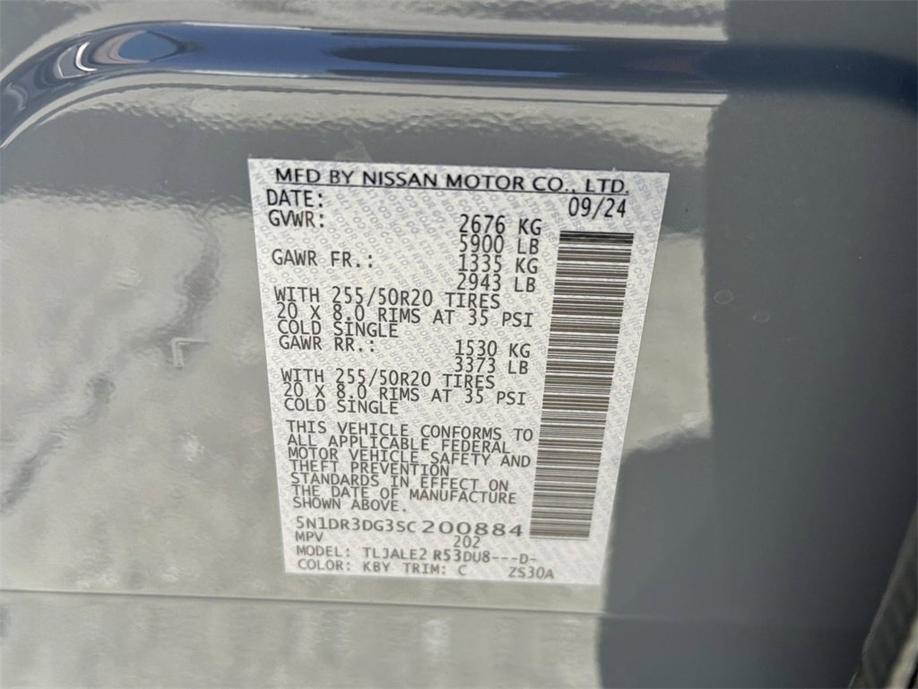 New 2025 Nissan Pathfinder Platinum w/ Cargo Package image 36