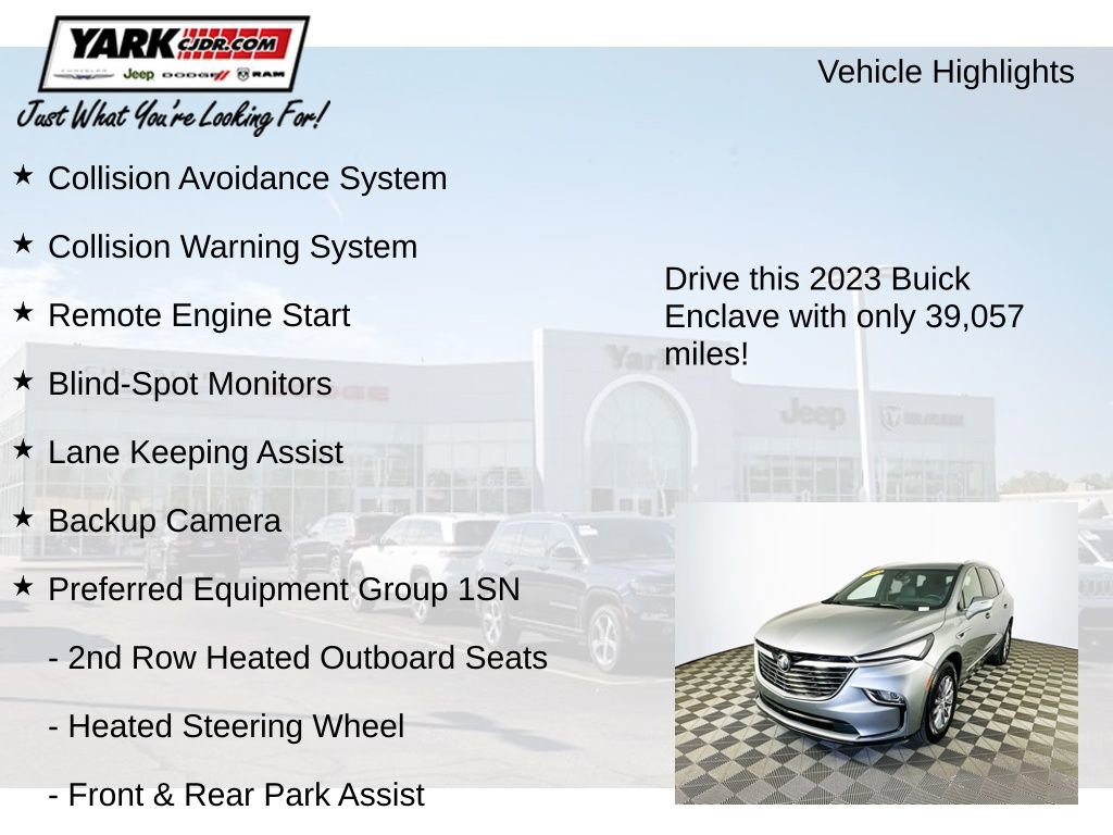Used 2023 Buick Enclave Premium w/ LPO, Floor Liner Package AWD/4WD image 7