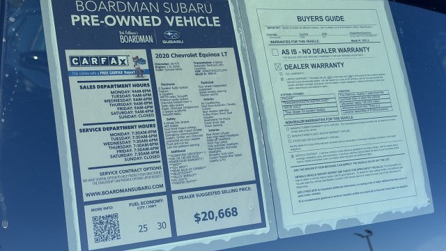 Used 2020 Chevrolet Equinox LT w/ Driver Convenience Package AWD/4WD image 27