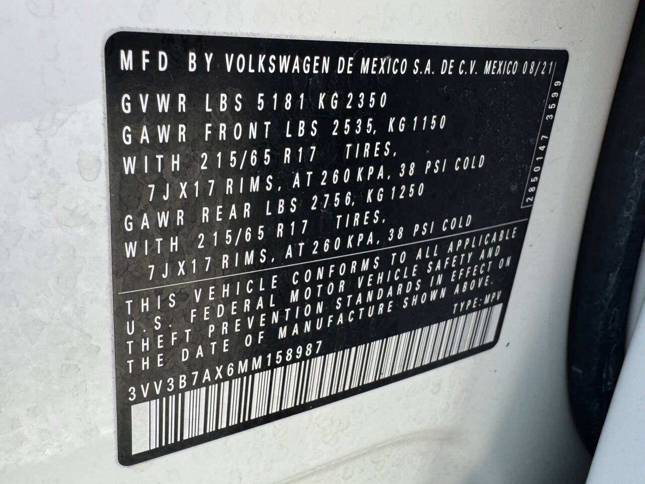 Used 2021 Volkswagen Tiguan SE FWD image 25