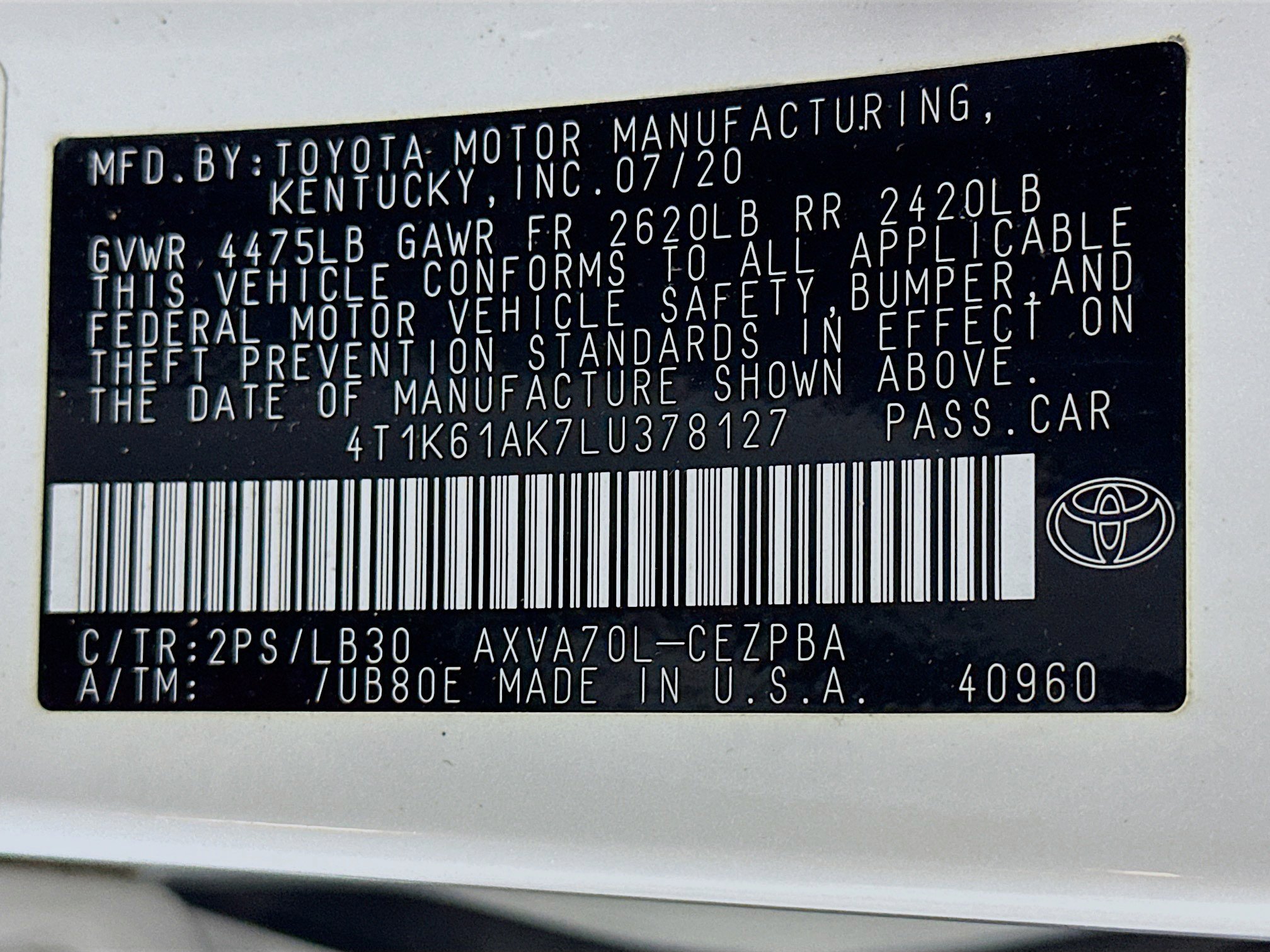 Used 2020 Toyota Camry XSE FWD image 12