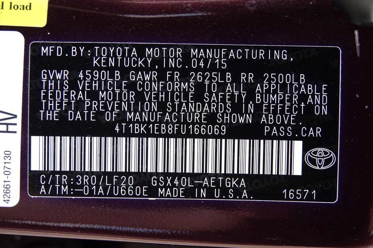 Used 2015 Toyota Avalon XLE Premium FWD image 42