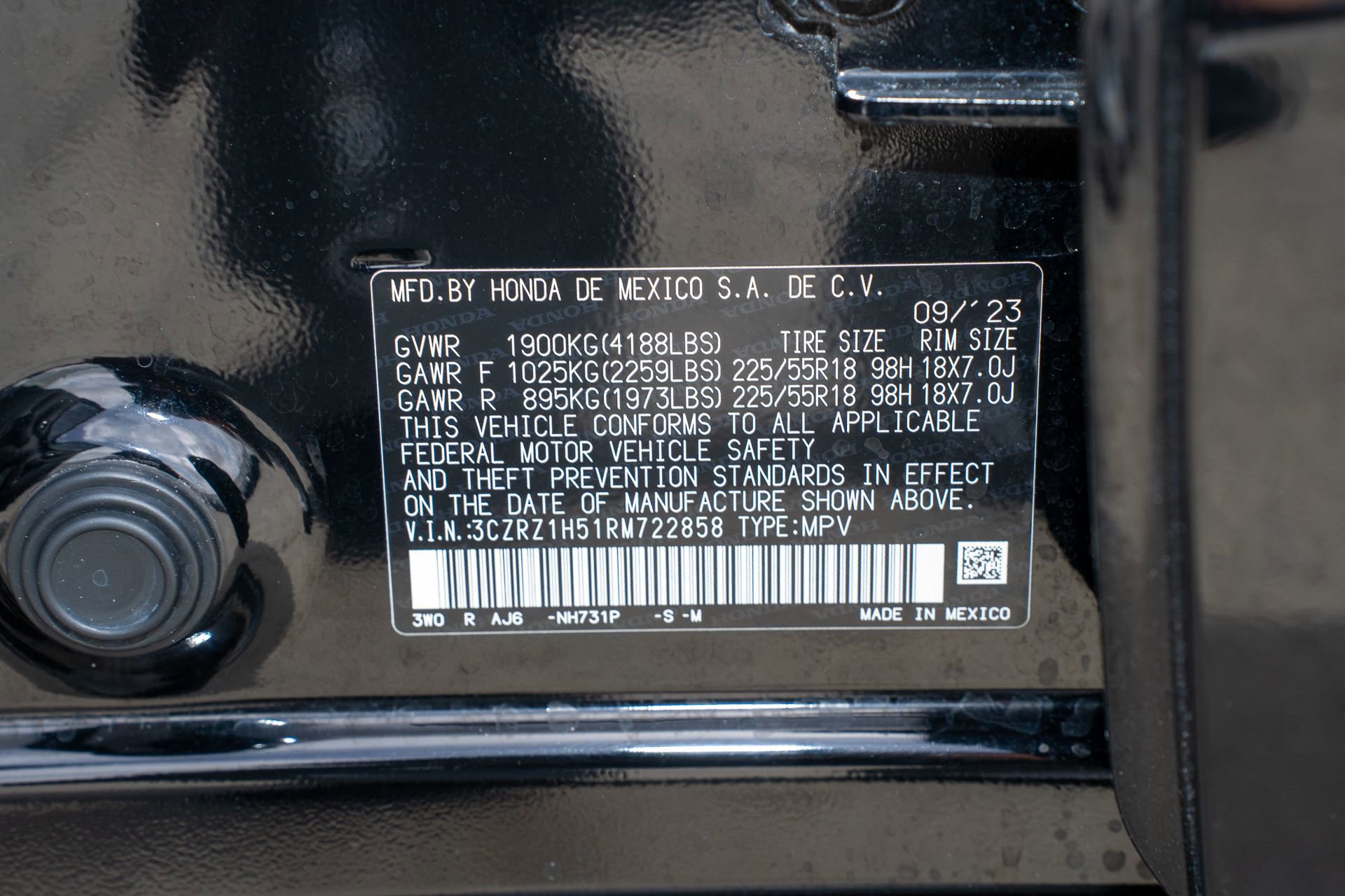 Certified 2024 Honda HR-V Sport image 38