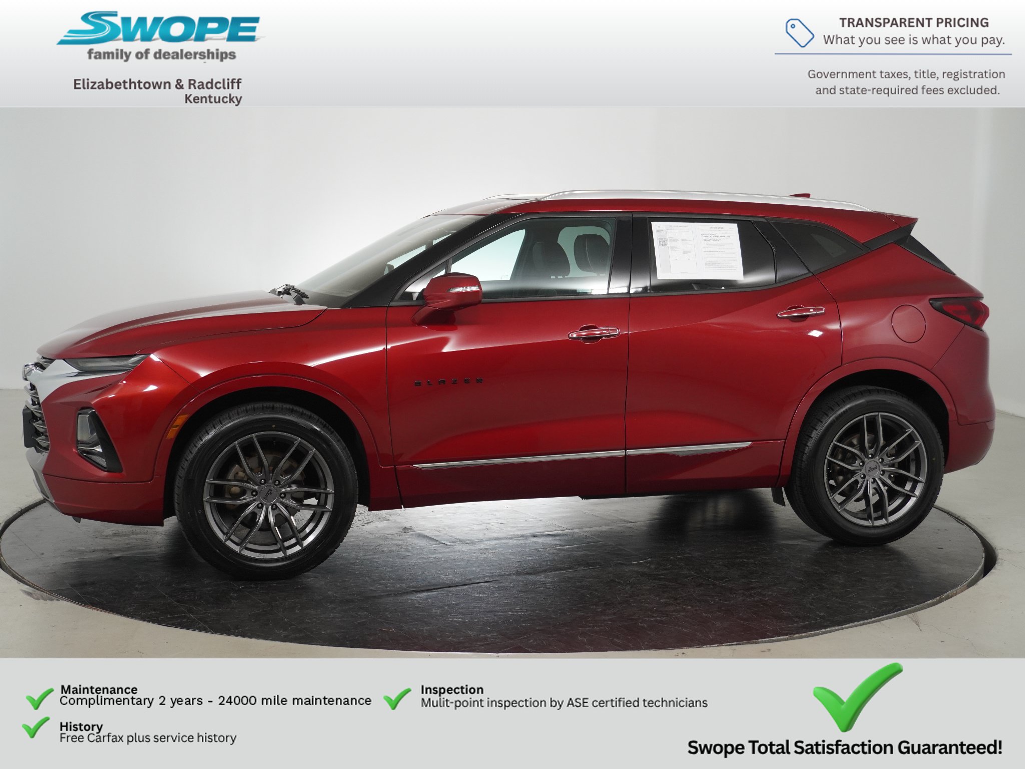 Used 2019 Chevrolet Blazer Premier w/ Sun and Wheels Package FWD image 6