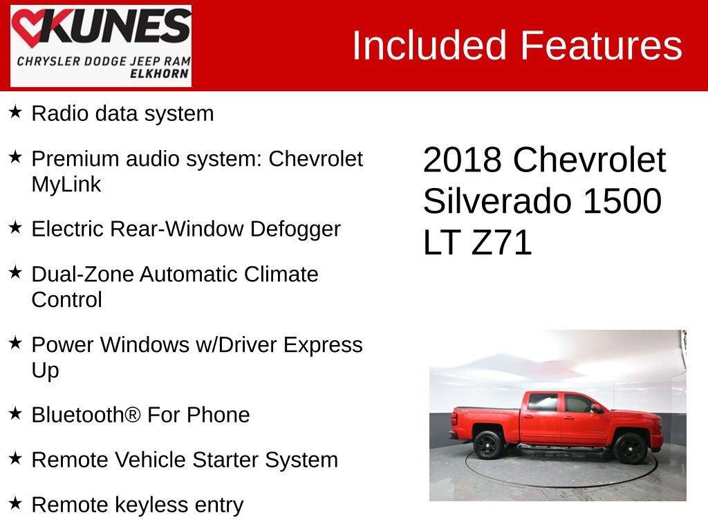 Used 2018 Chevrolet Silverado 1500 LT w/ All Star Edition image 3