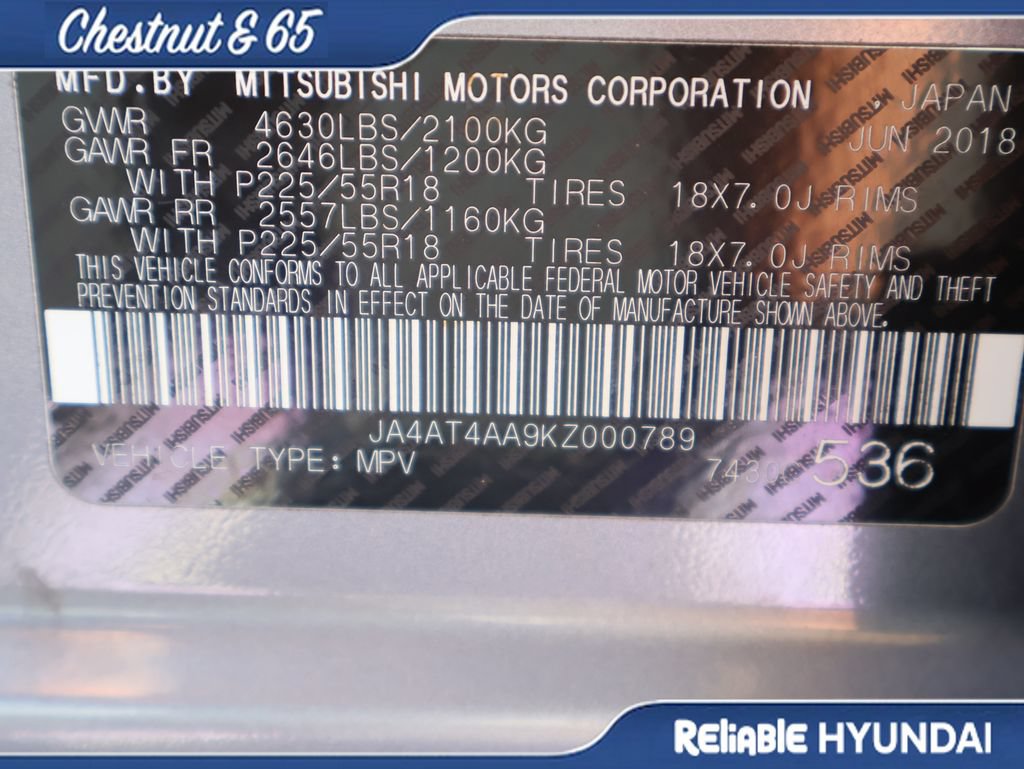 Used 2019 Mitsubishi Eclipse Cross AWD image 39