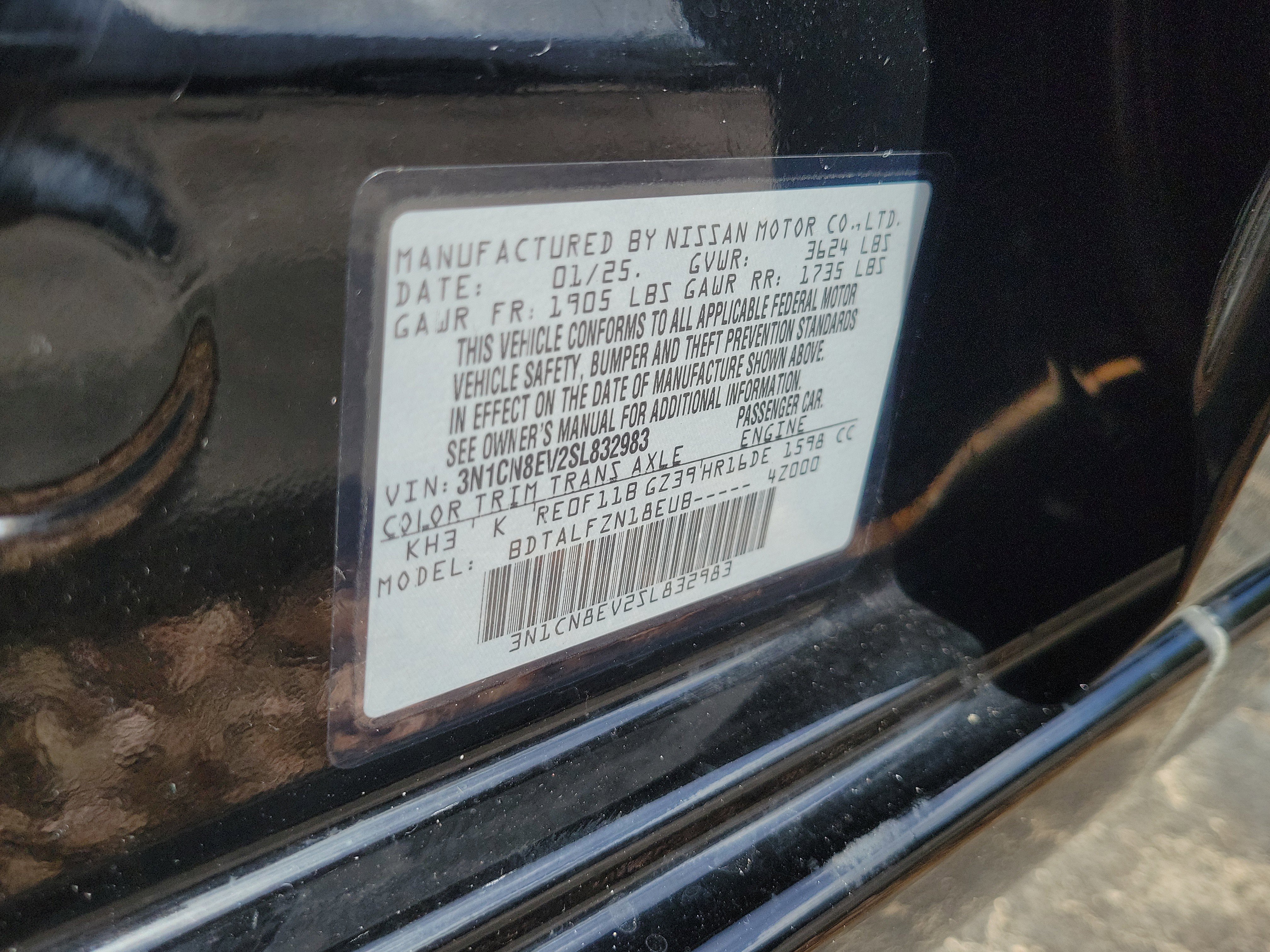 Certified 2025 Nissan Versa SV FWD image 30