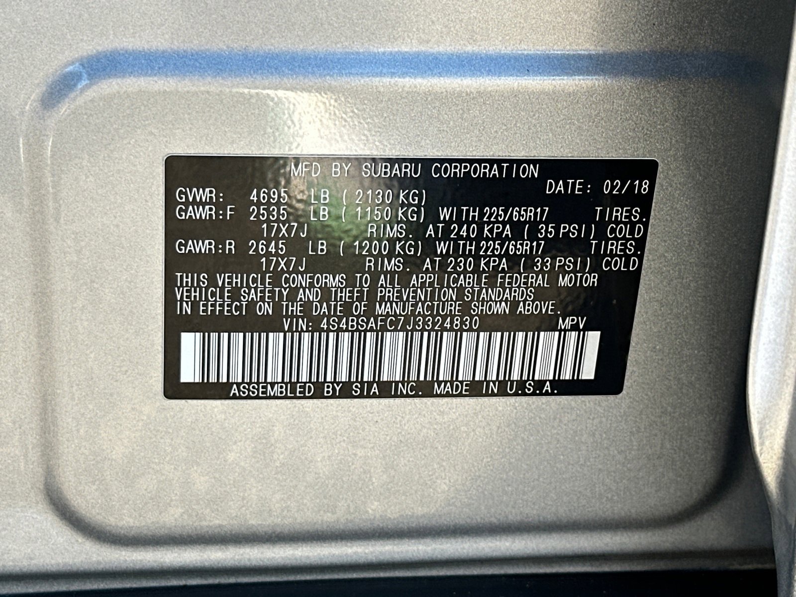 Used 2018 Subaru Outback 2.5i Premium image 34