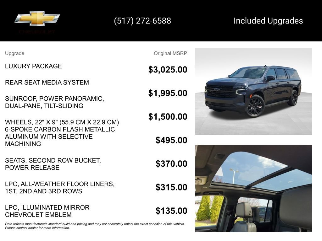 Certified 2023 Chevrolet Suburban RST w/ Luxury Package AWD/4WD image 15