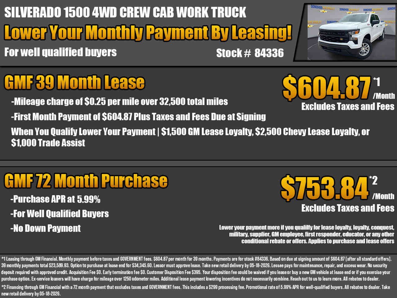New 2026 Chevrolet Silverado 1500 W/T w/ WT Value Package AWD/4WD image 2