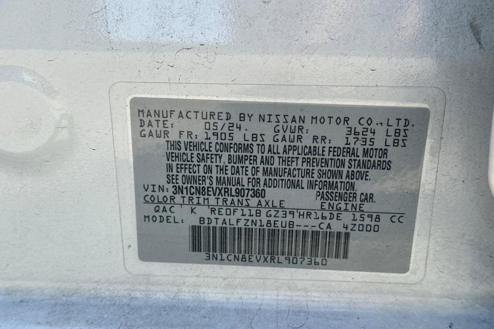 Certified 2024 Nissan Versa SV FWD image 26