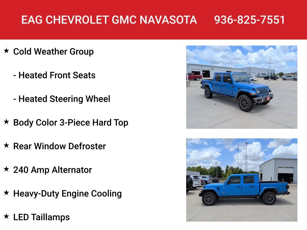 Used 2022 Jeep Gladiator Overland w/ LED Lighting Group AWD/4WD image 14