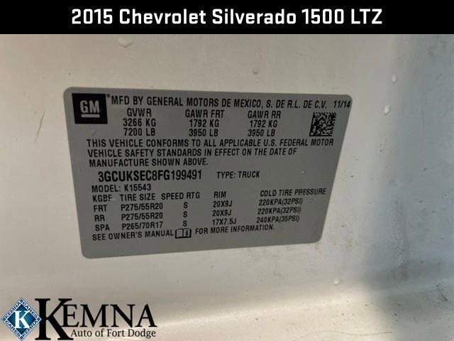 Used 2015 Chevrolet Silverado 1500 LTZ image 35