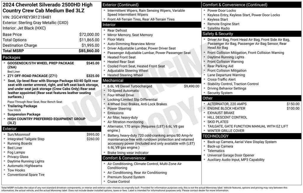 Certified 2024 Chevrolet Silverado 2500 High Country image 4
